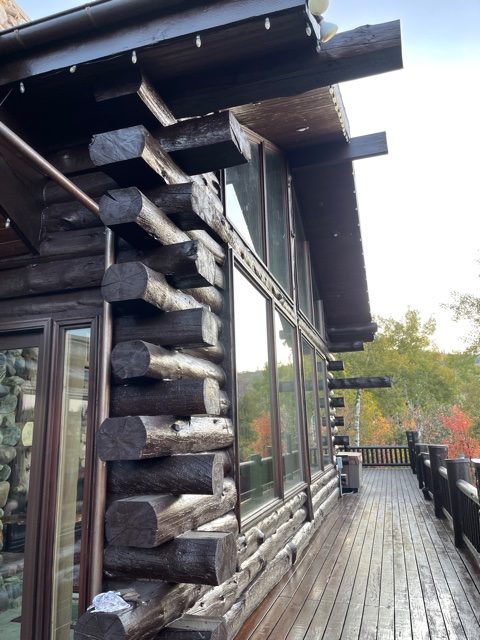 closeup of a house