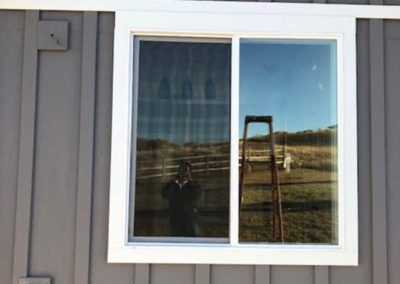 installed siding on the house walls