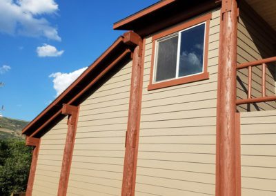 exterior of a house after siding installation