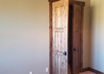 room entrance wooden door