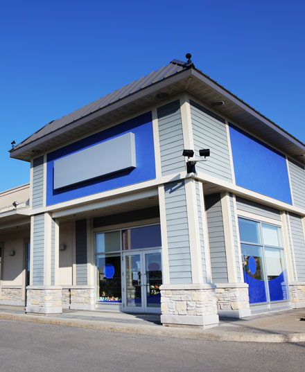 Exterior view of a shop