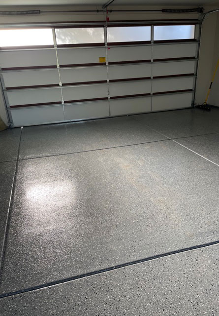 epoxy flooring in a garage