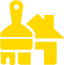 house and brush icon